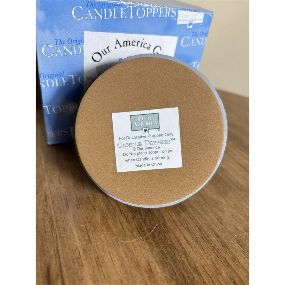 Vintage Our America  Candle Topper Antique Toys
